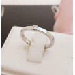 Ring ~ Witgouden 14 karaats Solitair Ring met 1 Diamant