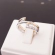 Ring ~ Gouden 14 karaats bicolor (wit- en geelgouden) Design ring met Diamant 
