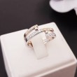 Ring ~ Gouden 14 karaats bicolor (wit- en geelgouden) Design ring met Diamant 