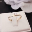 Ring ~ Gouden 14 karaats Soliter Ring met 1 Diamant