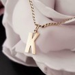 Hanger ~ Gouden 14 karaats letter K hanger