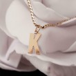 Hanger ~ Gouden 14 karaats letter K hanger