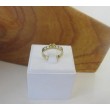 Ring ~ Gouden 14 karaats Ring met diamant en gele Saffier