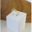 Ring ~ Gouden 14 karaats Ring met diamant en gele Saffier