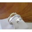 Ring ~ VERA Bicolor (Wit- & Geelgouden) 14 karaats Ring met Diamant