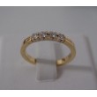 Ring ~ Gouden 14 karaats Rijring met 4 Diamanten