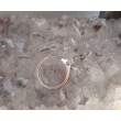 Ring ~ Witgouden 18 karaats "Soliter" Ring met Diamant