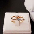 Ring ~ ETERNITY Gouden 14 karaats Ring met Topaas en Zirconia