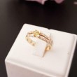 Ring ~ CATHY Gouden Ring met Saffier en Diamanten