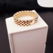 Ring ~ Gouden 14 karaats matte/gladde schakel 'Rolex' ring