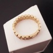 Ring ~ Gouden 14 karaats matte/gladde schakel 'Rolex' ring