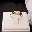 Ring ~ Gouden 14 karaats Ring met Toermalijn en Diamanten