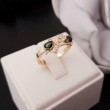 Ring ~ Gouden 14 karaats Ring met Toermalijn en Diamanten
