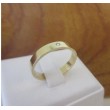 Ring ~ Gouden 14 karaats klassieke gladde Ring met 1 Diamant