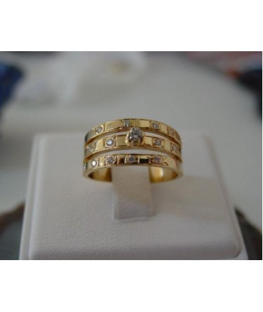 Ring ~ GORGIA Gouden 14 karaats Ring met Diamant 