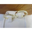 Trouwringen ~ BRILLANCE Gouden 14 karaats Bicolor trouwringen met Diamant